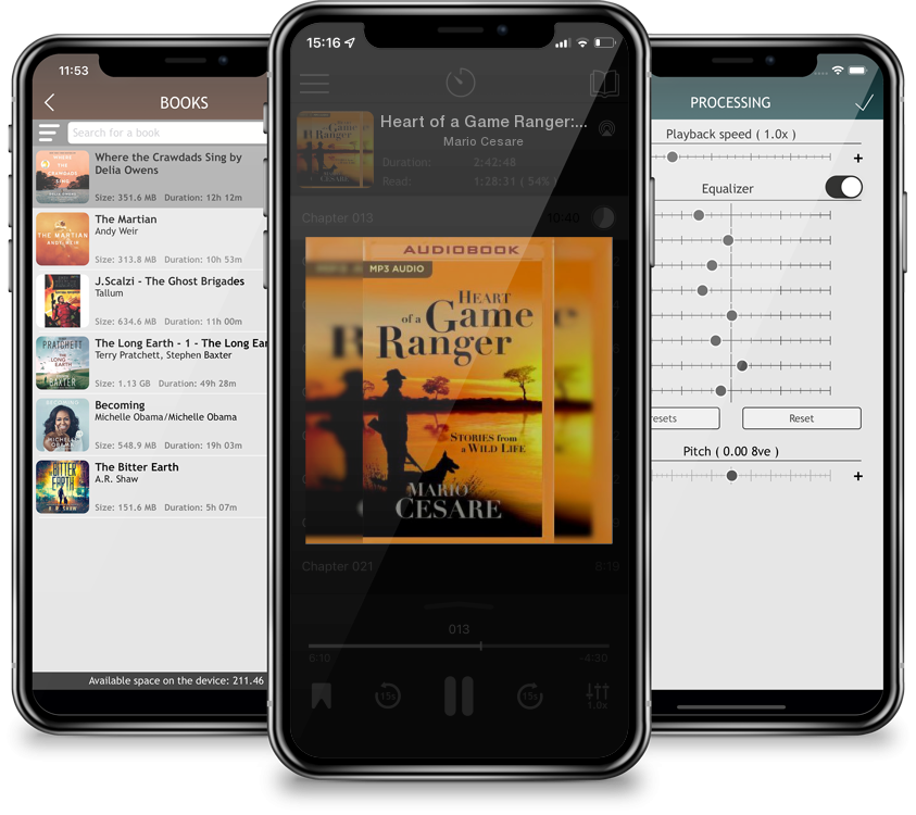Audiobook Heart of a Game Ranger: Stories from a Wild Life (MP3 CD) by Mario Cesare