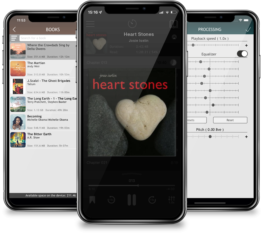 Listen Heart Stones by Josie Iselin in MP3 Audiobook Player for free
