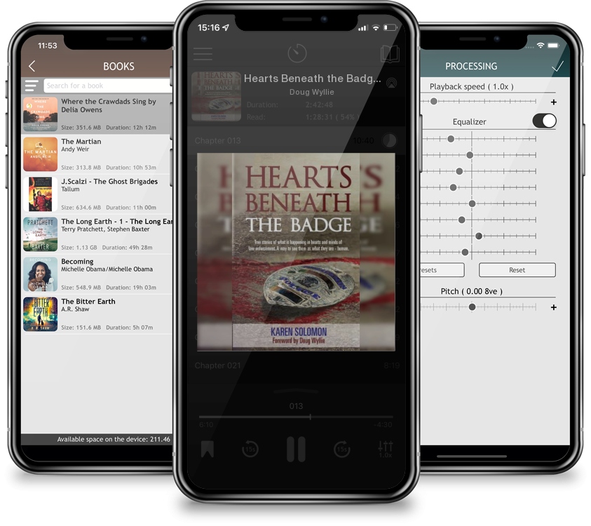 Audiobook Hearts Beneath the Badge by Doug Wyllie