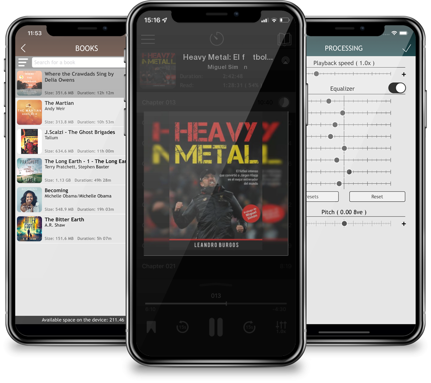 Audiobook Heavy Metal: El fútbol intenso que convirtió a Jürgen Klopp en el mejor entrenador del mundo by Miguel Simón