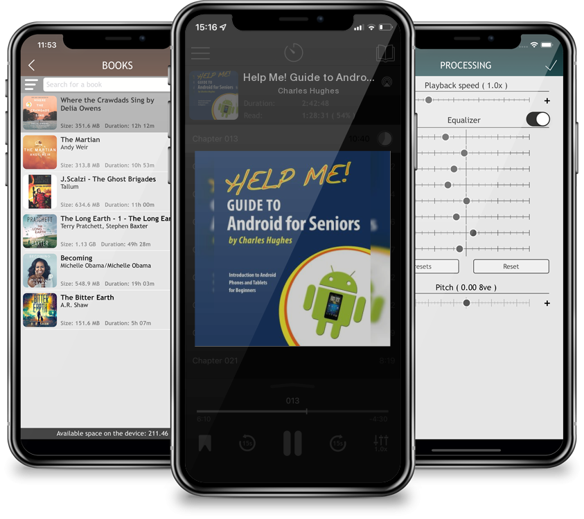 Audiobook Help Me! Guide to Android for Seniors: Introduction to Android Phones and Tablets for Beginners by Charles Hughes