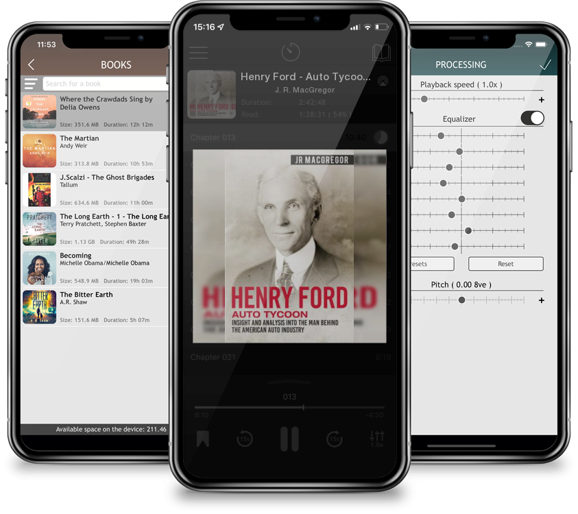 Listen Henry Ford - Auto Tycoon: Insight and Analysis into the Man Behind the American Auto Industry by J. R. MacGregor in MP3 Audiobook Player for free