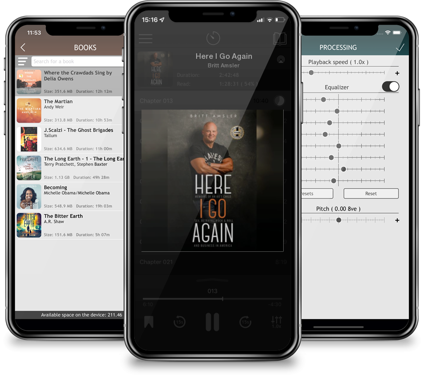 Audiobook Here I Go Again by Britt Amsler