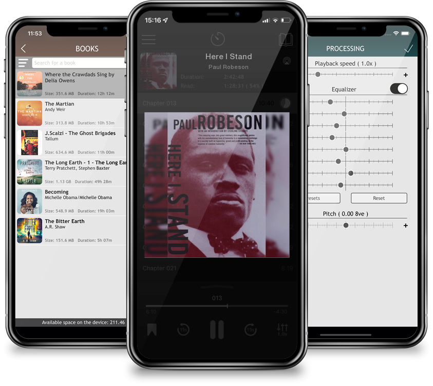 Audiobook Here I Stand by Paul Robeson