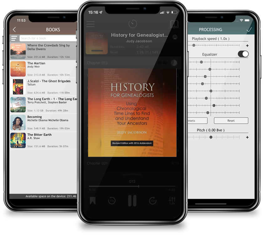 Audiobook History for Genealogists, Using Chronological Time Lines to Find and Understand Your Ancestors. Revised Edition, with 2016 Addendum Incorporating Edit by Judy Jacobson