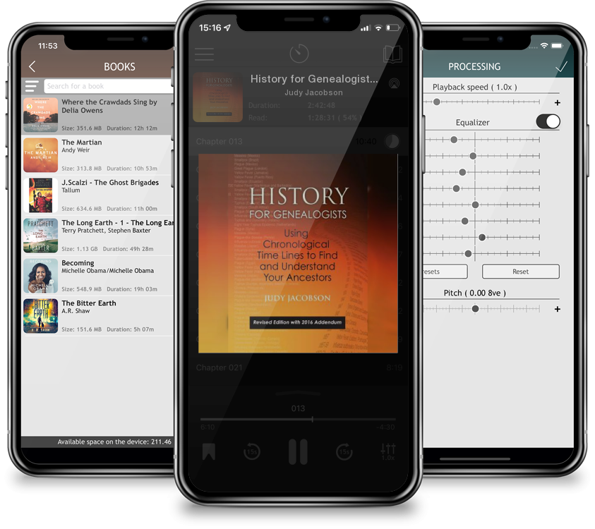Listen History for Genealogists, Using Chronological Time Lines to Find and Understand Your Ancestors. Revised Edition, with 2016 Addendum Incorporating Edit by Judy Jacobson in MP3 Audiobook Player for free