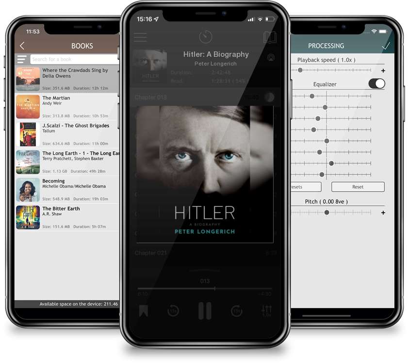 Listen Hitler: A Biography by Peter Longerich in MP3 Audiobook Player for free