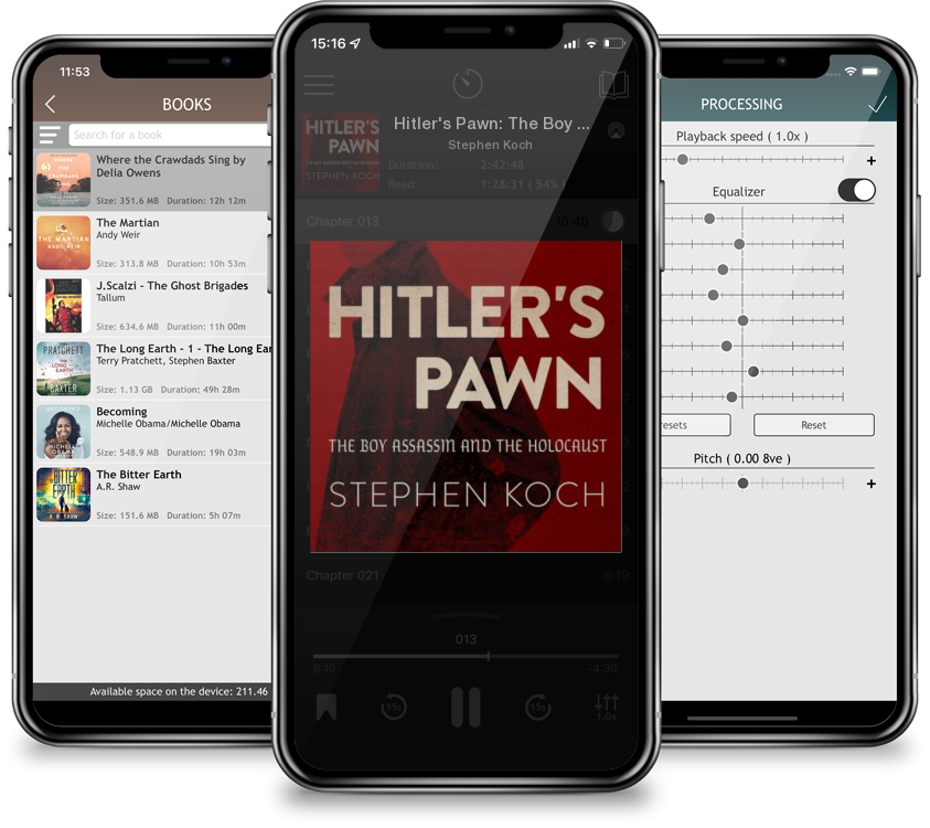 Listen Hitler's Pawn: The Boy Assassin and the Holocaust (Compact Disc) by Stephen Koch in MP3 Audiobook Player for free