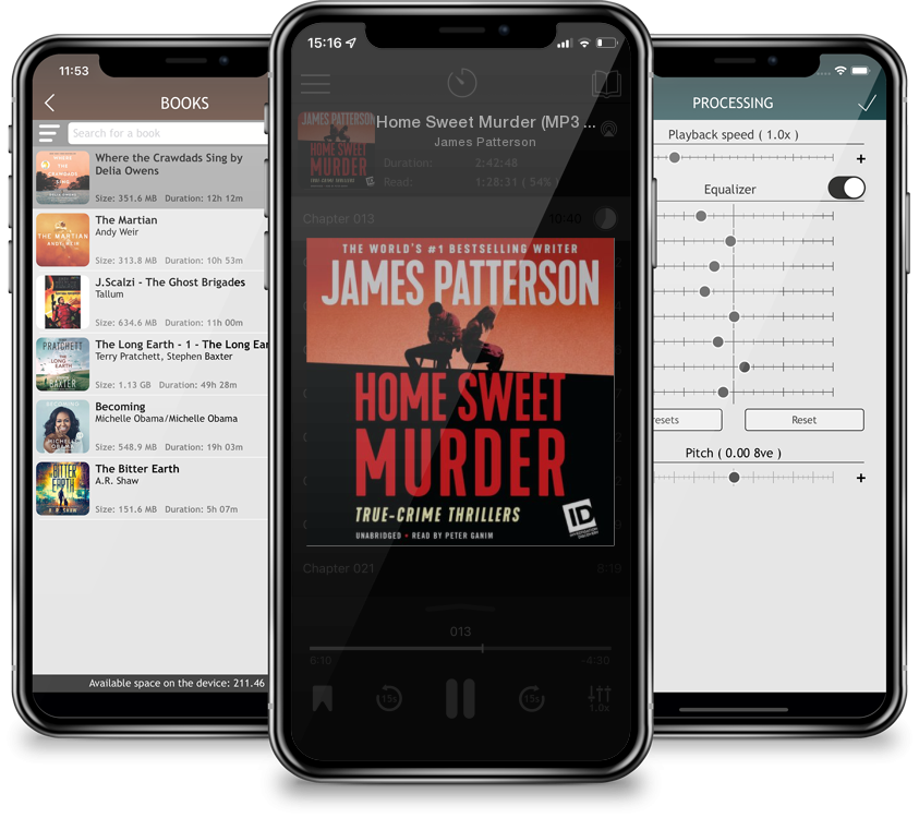 Listen Home Sweet Murder (MP3 CD) by James Patterson in MP3 Audiobook Player for free