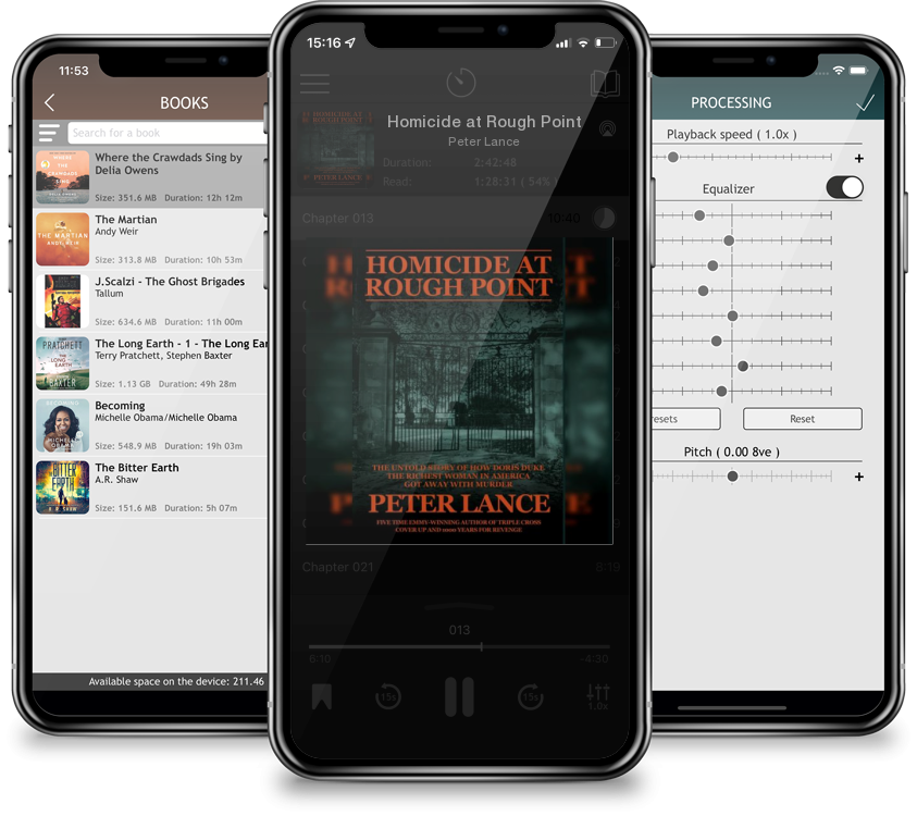 Audiobook Homicide at Rough Point by Peter Lance