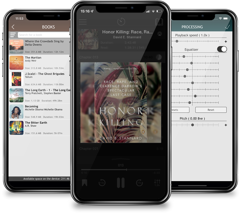 Audiobook Honor Killing: Race, Rape, and Clarence Darrow\'s Spectacular Last Case by David E. Stannard