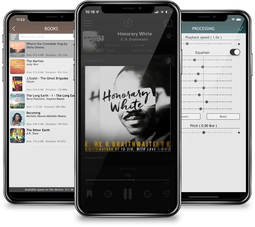 Audiobook Honorary White by E. R. Braithwaite