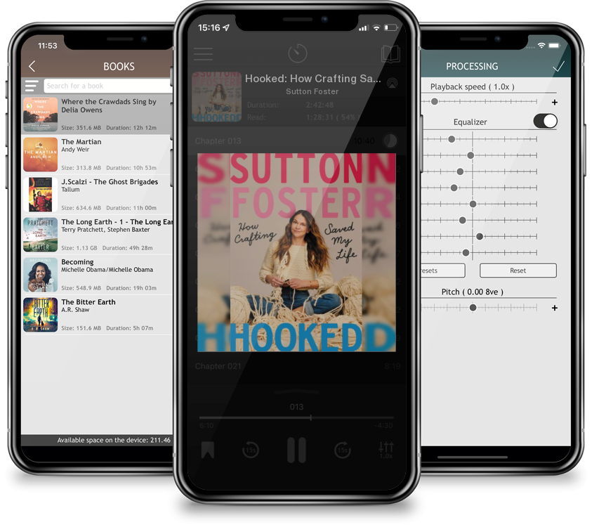 Audiobook Hooked: How Crafting Saved My Life by Sutton Foster