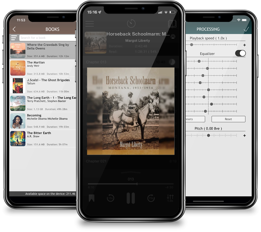 Audiobook Horseback Schoolmarm: Montana, 1953-1954 by Margot Liberty