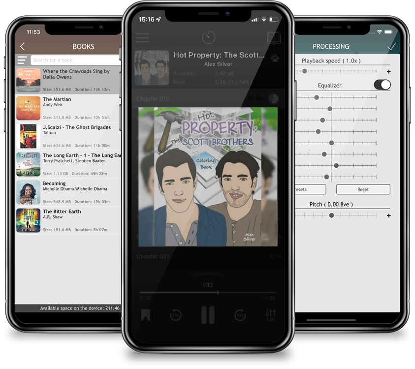 Audiobook Hot Property: The Scott Brothers Coloring Book: An Ultra Fan Tribute to Jonathan and Drew by Alex Silver