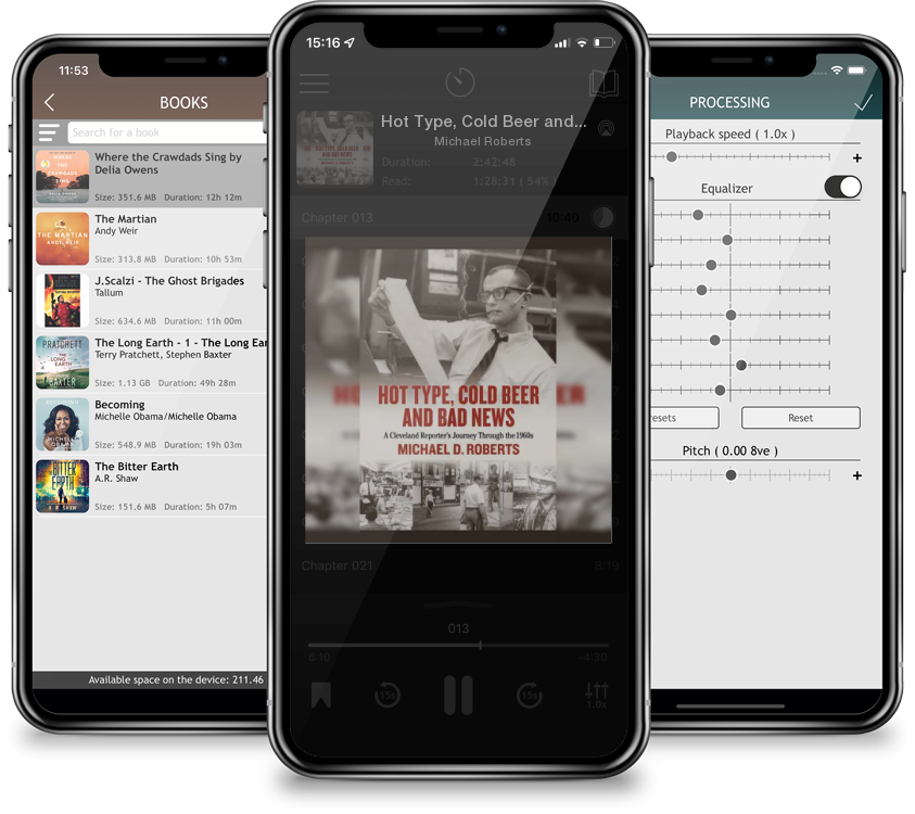 Audiobook Hot Type, Cold Beer and Bad News: A Cleveland Reporter\'s Journey Through the 1960s by Michael Roberts