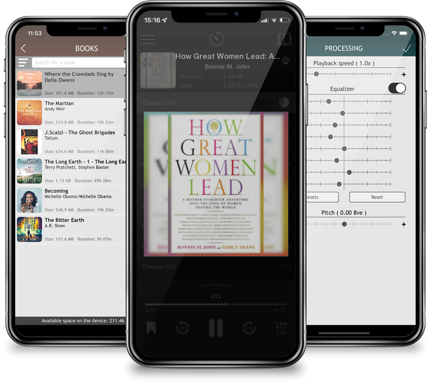 Listen How Great Women Lead: A Mother-Daughter Adventure into the Lives of Women Shaping the World by Bonnie St. John in MP3 Audiobook Player for free