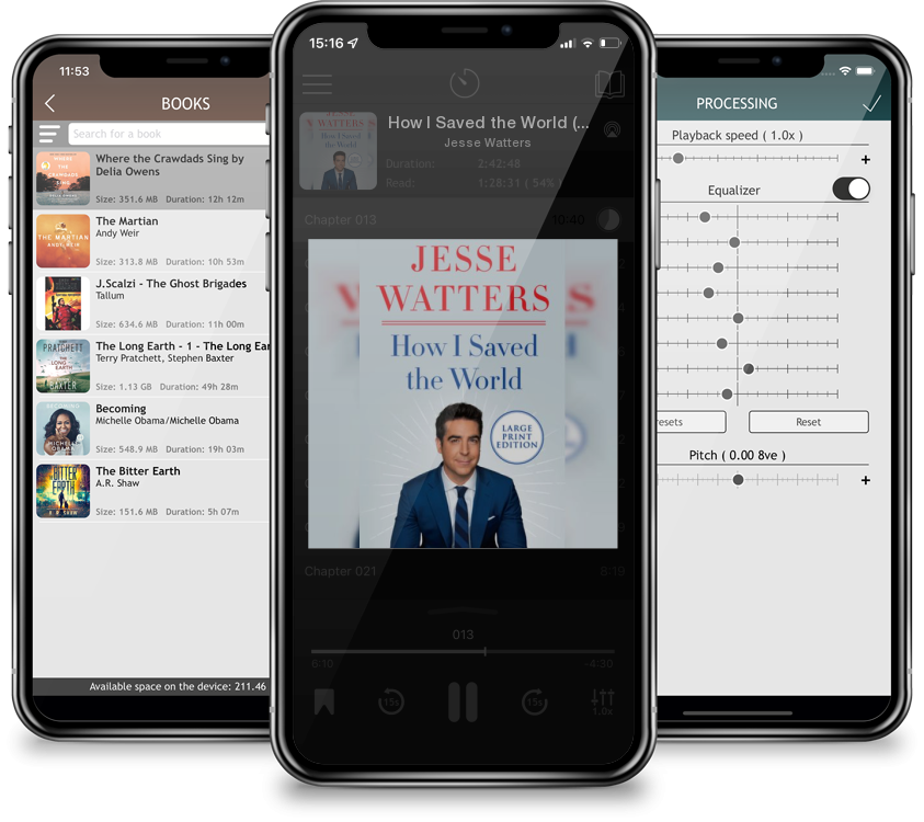Audiobook How I Saved the World (Large Print / Paperback) by Jesse Watters