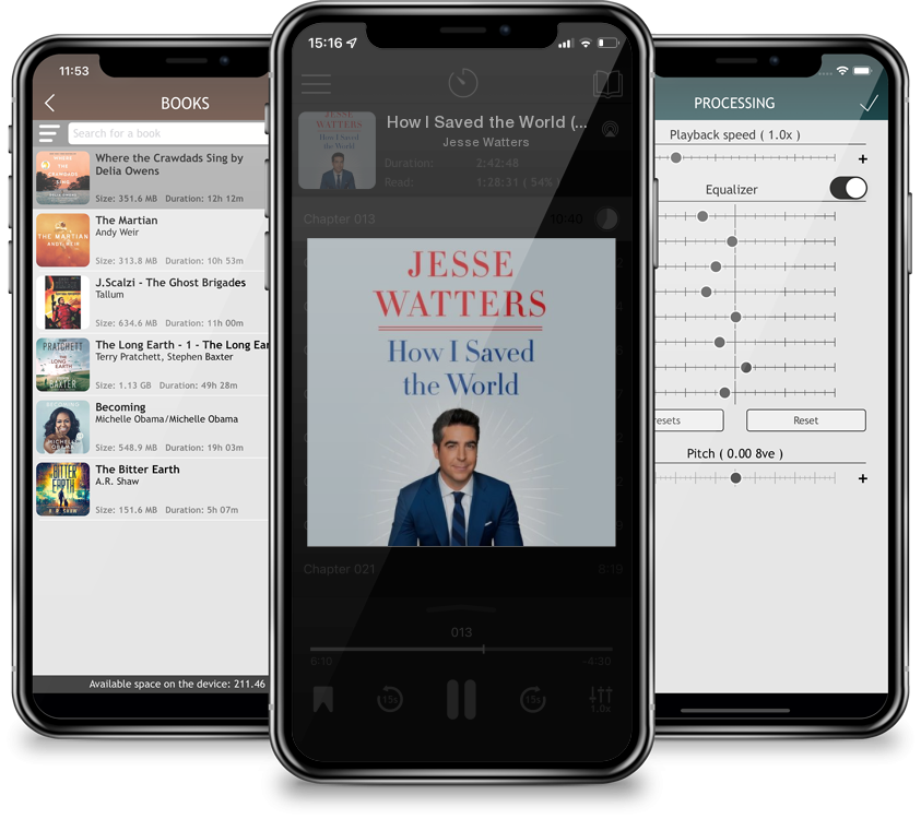 Audiobook How I Saved the World (MP3 CD) by Jesse Watters