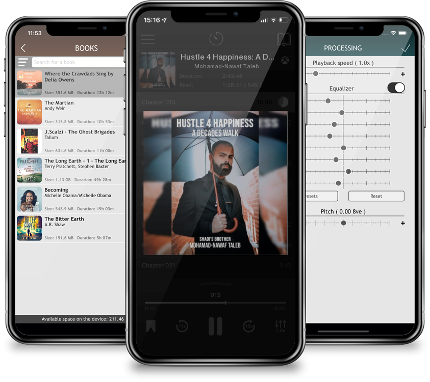 Audiobook Hustle 4 Happiness: A Decades Walk by Mohamad-Nawaf Taleb