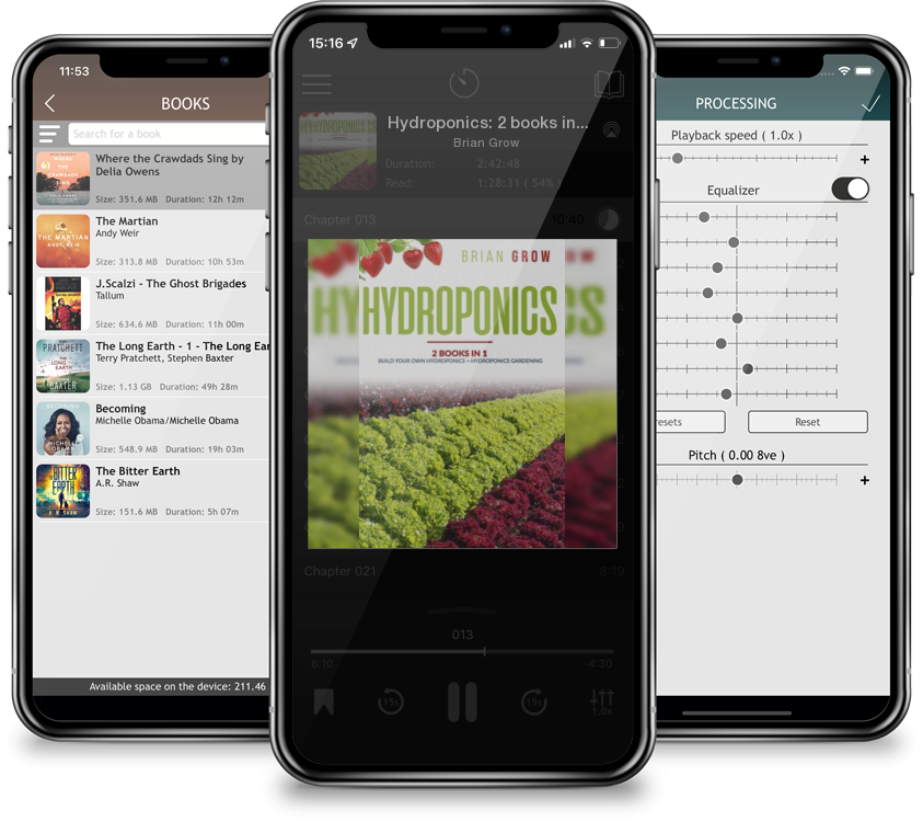 Audiobook Hydroponics: 2 books in one Build your own hydroponics + Hydroponics gardening by Brian Grow