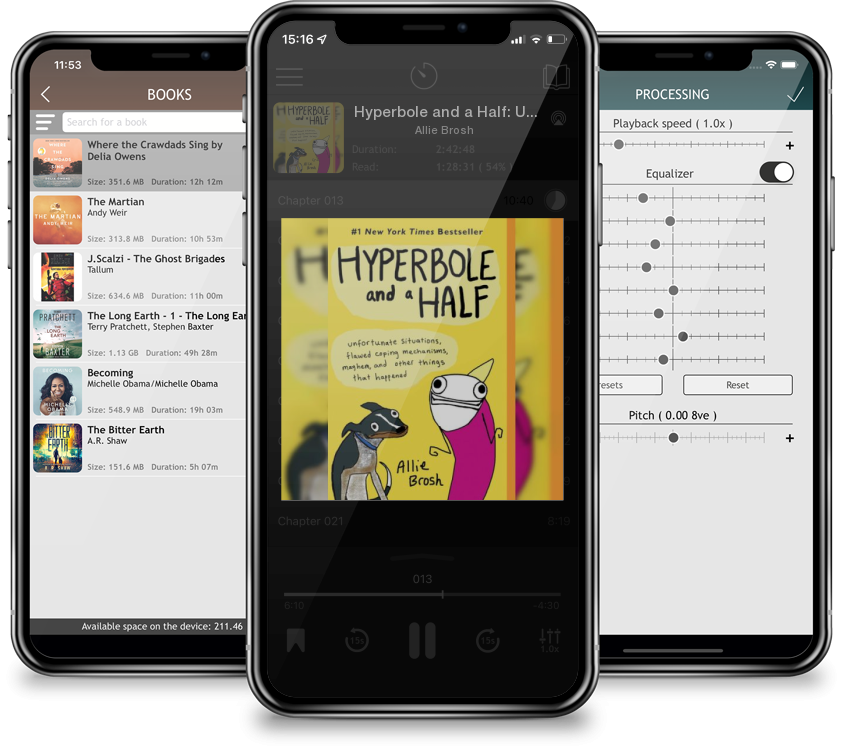 Audiobook Hyperbole and a Half: Unfortunate Situations, Flawed Coping Mechanisms, Mayhem, and Other Things That Happened by Allie Brosh