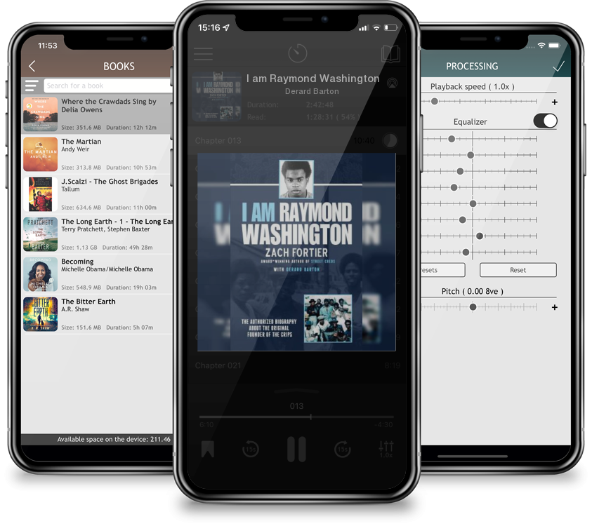 Audiobook I am Raymond Washington by Derard Barton