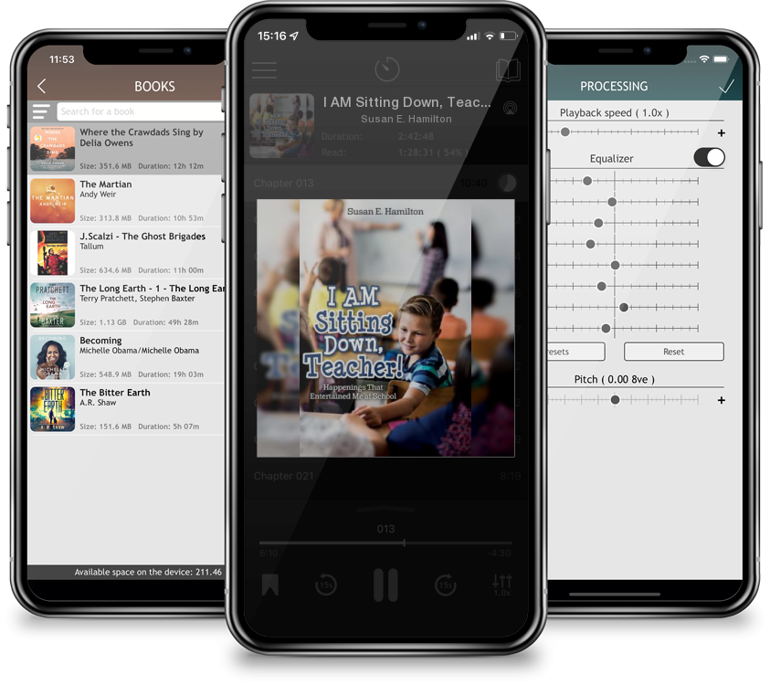 Audiobook I AM Sitting Down, Teacher!: Happenings That Entertained Me at School by Susan E. Hamilton
