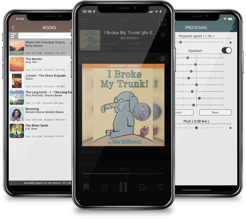 Audiobook I Broke My Trunk! (An Elephant and Piggie Book) by Mo Willems
