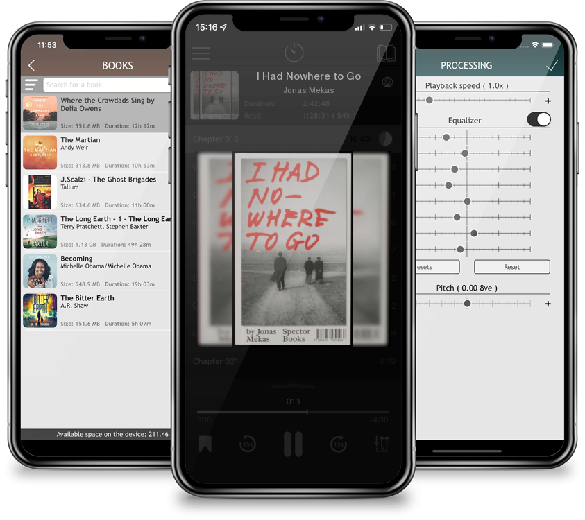 Audiobook I Had Nowhere to Go by Jonas Mekas