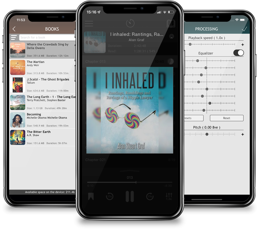 Audiobook I inhaled: Rantings, Ramblings and Ravings of a Hippie Lawyer by Alan Graf