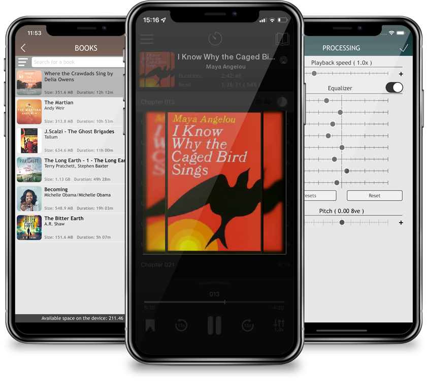 Audiobook I Know Why the Caged Bird Sings by Maya Angelou