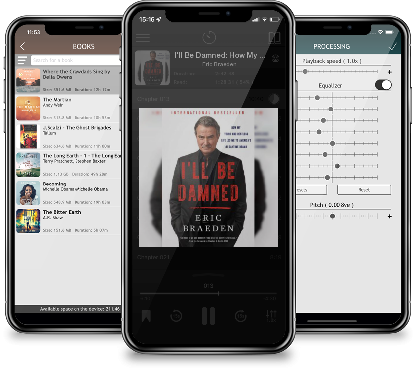 Audiobook I\'ll Be Damned: How My Young and Restless Life Led Me to America\'s #1 Daytime Drama by Eric Braeden
