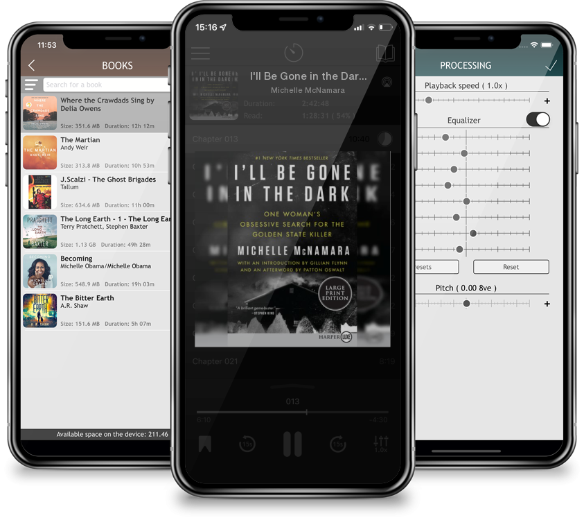 Audiobook I\'ll Be Gone in the Dark: One Woman\'s Obsessive Search for the Golden State Killer (Large Print / Paperback) by Michelle McNamara