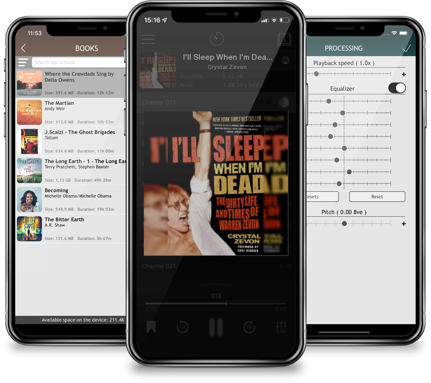 Listen I'll Sleep When I'm Dead: The Dirty Life and Times of Warren Zevon by Crystal Zevon in MP3 Audiobook Player for free