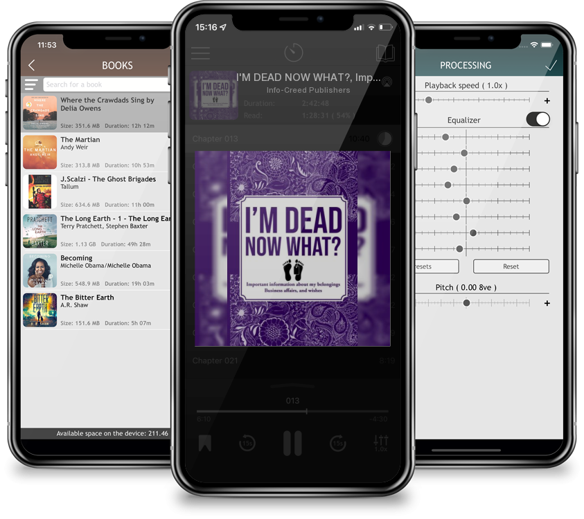 Audiobook I\'M DEAD NOW WHAT?, Important Information About My Belongings, Business Affairs, and Wishes by Info-Creed Publishers