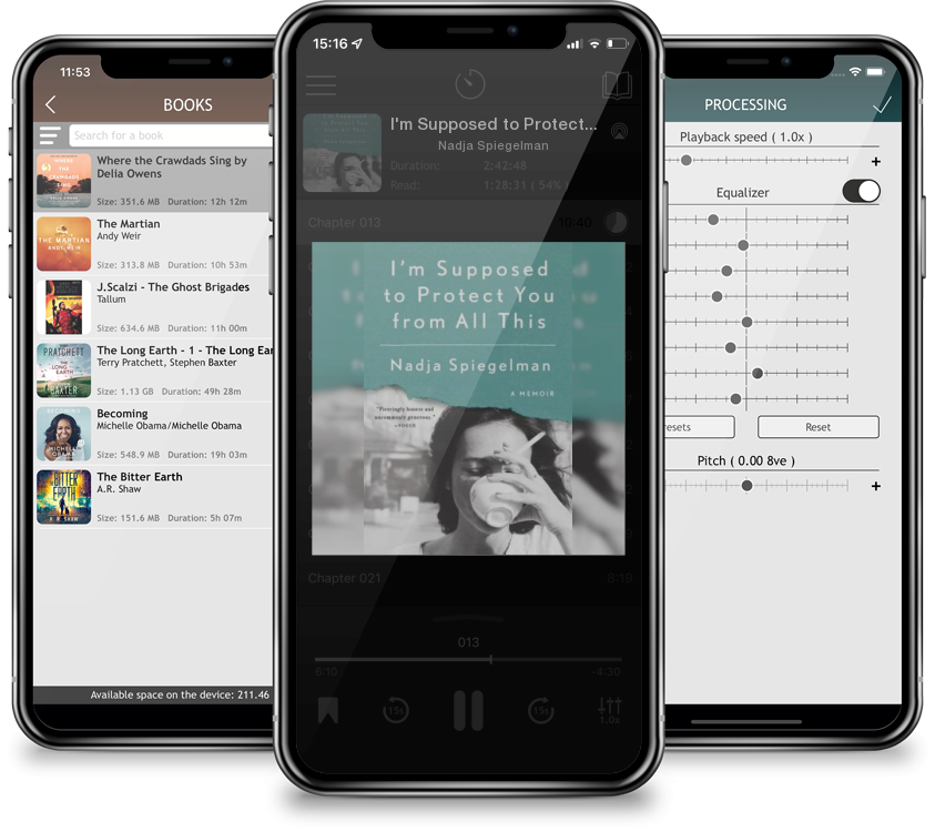 Audiobook I\'m Supposed to Protect You from All This: A Memoir by Nadja Spiegelman