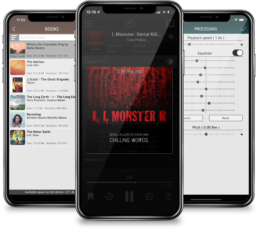 Audiobook I, Monster: Serial Killers in Their Own Chilling Words by Tom Philbin