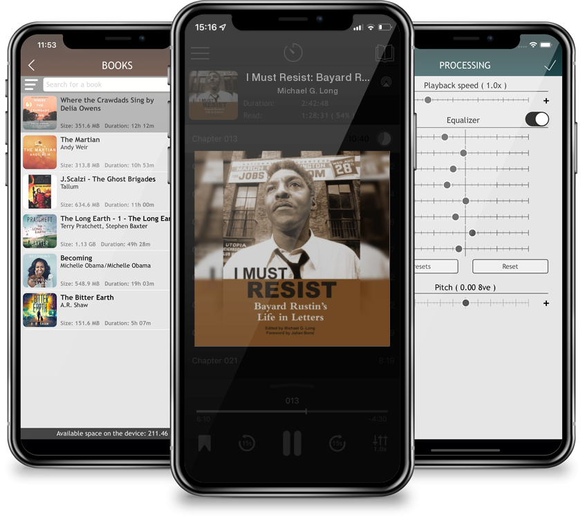Audiobook I Must Resist: Bayard Rustin\'s Life in Letters by Michael G. Long