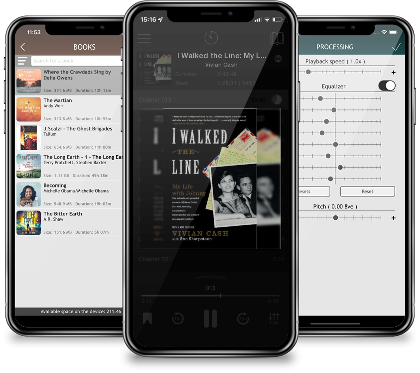 Audiobook I Walked the Line: My Life with Johnny by Vivian Cash