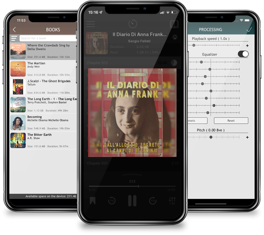 Listen Il Diario Di Anna Frank: Dall by Sergio Felleti in MP3 Audiobook Player for free