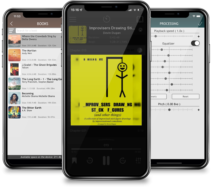 Listen Improvisers Drawing Stick Figures (and other things) by Devin Dugan in MP3 Audiobook Player for free