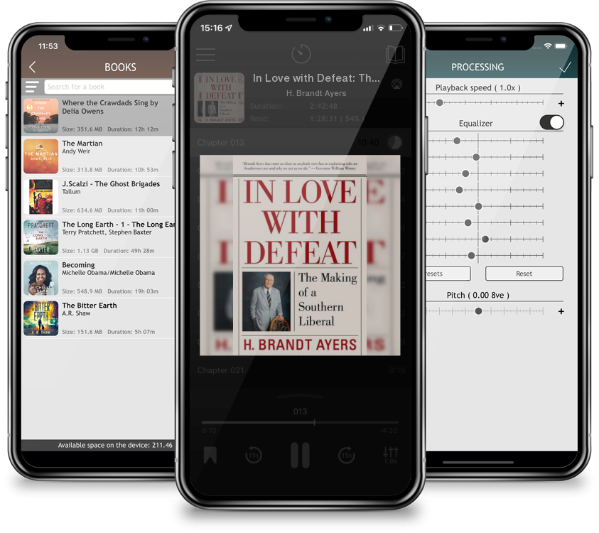 Audiobook In Love with Defeat: The Making of a Southern Liberal by H. Brandt Ayers