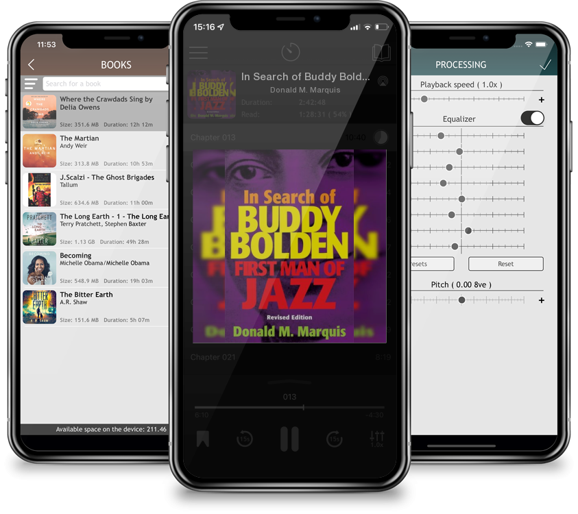 Listen In Search of Buddy Bolden: First Man of Jazz by Donald M. Marquis in MP3 Audiobook Player for free