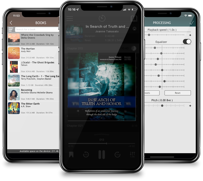 Audiobook In Search of Truth and Honor: Reflections of an undercover Journey through the dark side of the badge by Joanne Takasato