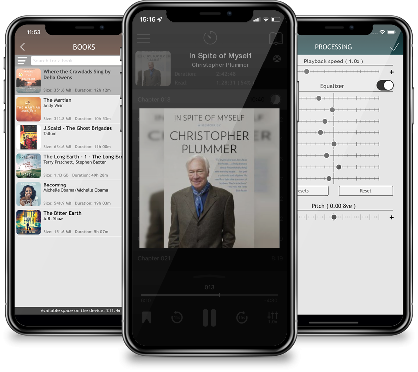 Audiobook In Spite of Myself by Christopher Plummer