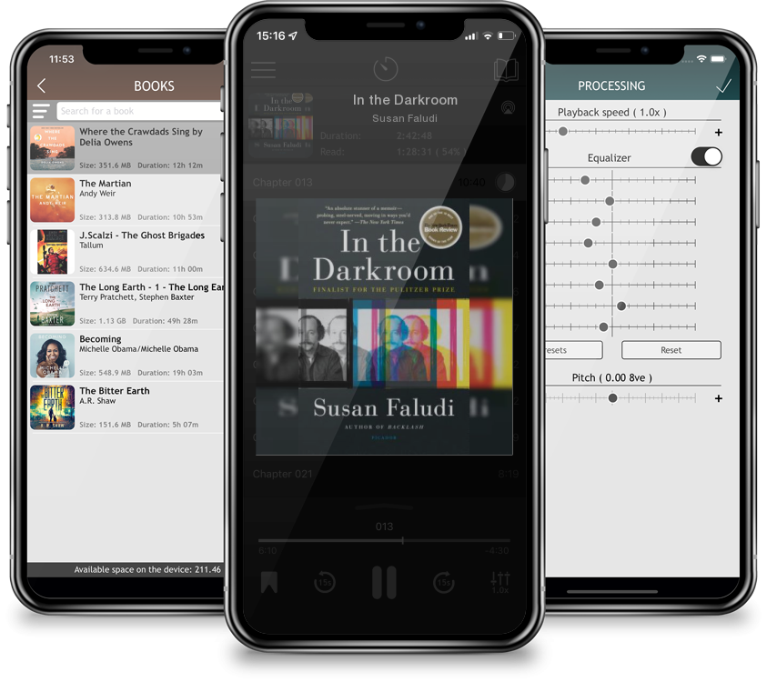 Audiobook In the Darkroom by Susan Faludi