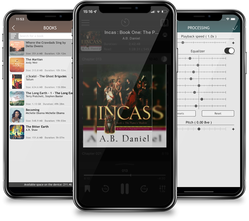 Audiobook Incas : Book One: The Puma\'s Shadow by A.B. Daniel
