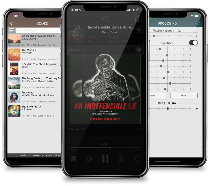 Audiobook Indefensible: Adventures of a Farm Animal Protection Lawyer by Peter Brandt