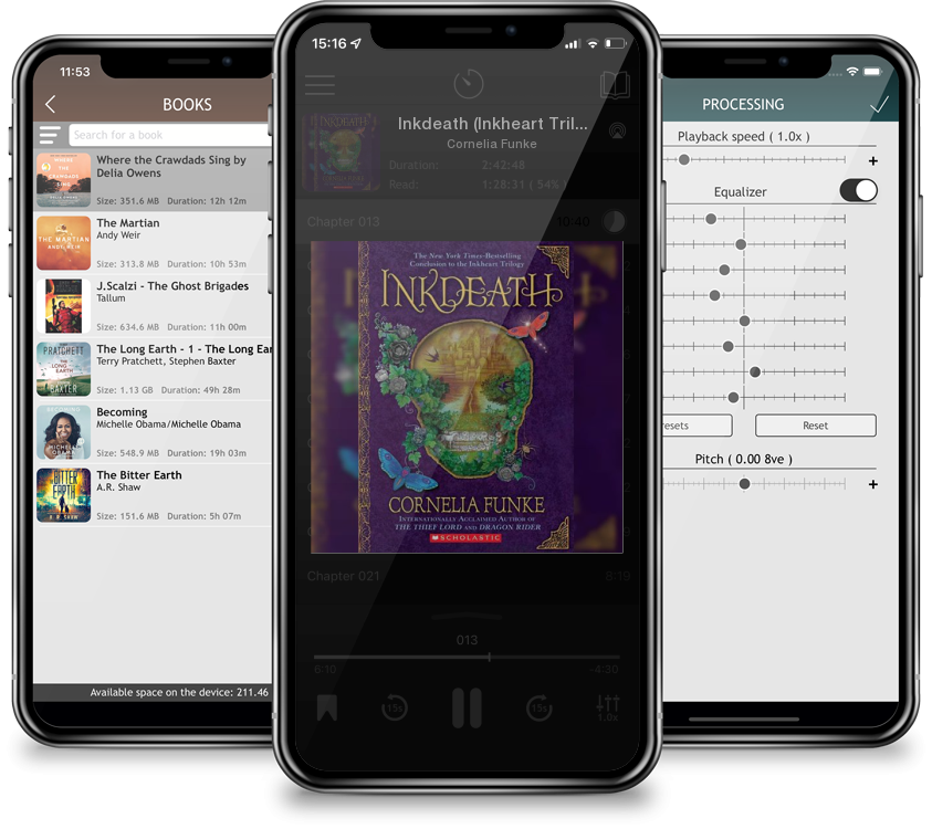 Audiobook Inkdeath (Inkheart Trilogy, Book 3) by Cornelia Funke